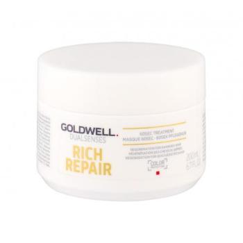 Goldwell Dualsenses Rich Repair 60sec Treatment 200 ml maska na vlasy pro ženy na lámavé vlasy; na suché vlasy