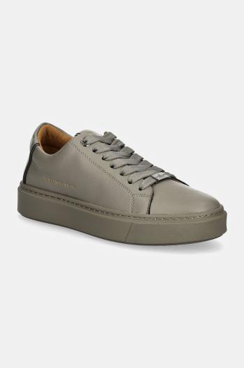 Kožené sneakers boty Alexander Smith London šedá barva, ALBALDM9145TGY