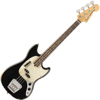 Fender JMJ Road Worn Mustang Bass RW Black Elektrická baskytara