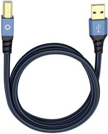 USB 2.0 kabel Oehlbach USB Plus B 9344, 5.00 m, modrá