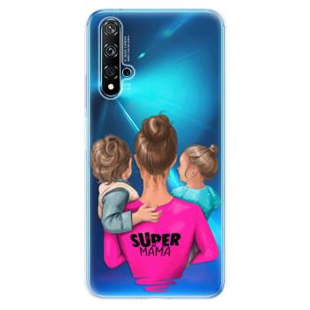 Odolné silikonové pouzdro iSaprio - Super Mama - Boy and Girl - Huawei Nova 5T