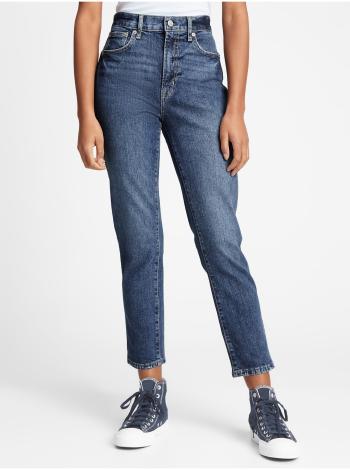 Modré dámské džíny high rise cigarette jeans