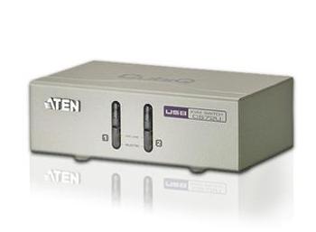 Aten 2-port KVM USB, audio 2.1, včetně kabelů, CS-72U