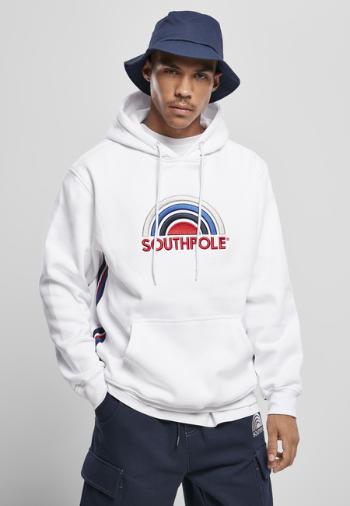Southpole Multi Color Logo Hoody white - XL