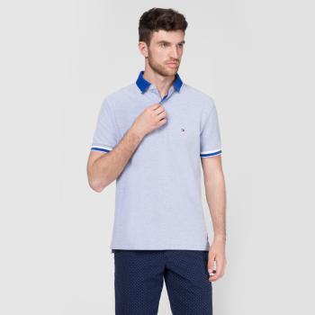 Tommy Hilfiger pánské modré polo Oxford