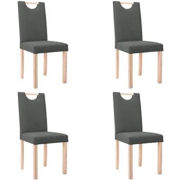 Jídelní židle 4 ks tmavě šedé textil, 336770 (336770)