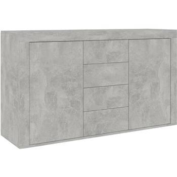 Příborník betonově šedý 120 × 36 × 69 cm dřevotříska (801845)
