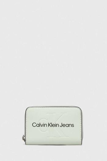 Peněženka Calvin Klein Jeans zelená barva, K60K607229