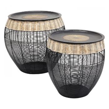 Odkládací stolek African Drums – set 2 ks