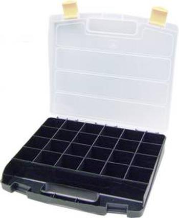 Kufřík na součástky VISO, POLY1024, přihrádek: 24, 340 x 230 x 55 , černá