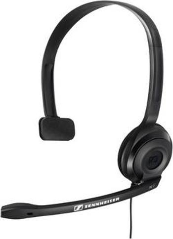 Headset k PC jack 3,5 mm na kabel Sennheiser PC 2 Chat na uši černá