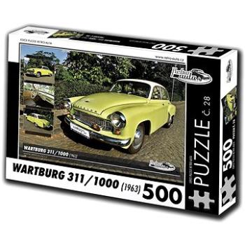 Retro-auta Puzzle č. 28 Wartburg 311/1000 (1963) 500 dílků (8594047726280)