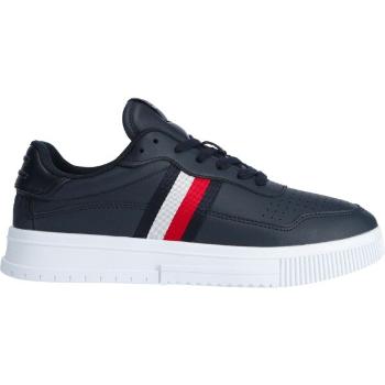 Tommy Hilfiger SUPERCUP LEATHER STRIPES Pánské tenisky, tmavě modrá, velikost