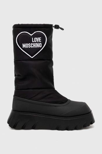Sněhule Love Moschino černá barva