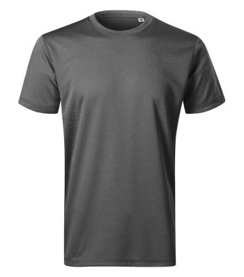MALFINI Pánské tričko Chance - Černý melír | L