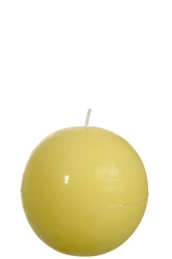 Kulatá žlutá svíčka L - Ø  *8,5*8,5 cm/40H 43094