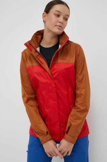 Nepromokavá bunda Marmot Precip Eco dámská, červená barva