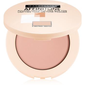 Maybelline Affinitone sjednocující kompaktní pudr odstín 17 Rose Beige 9 g