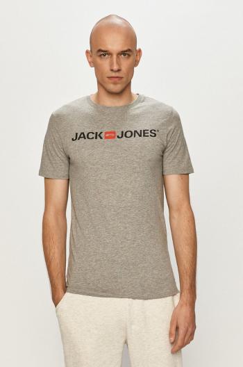 Tričko Jack & Jones šedá barva