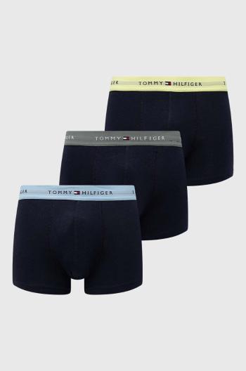 Boxerky Tommy Hilfiger 3-pack pánské, zelená barva, UM0UM02763