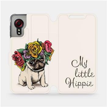 Flipové pouzdro na mobil Samsung Galaxy Xcover 5 - M039P Mopsík My Little Hippie (5903516674091)