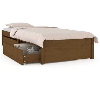 Rám postele se zásuvkami medově hnědý 75 × 190 cm Small Single, 3103456 (3103456)