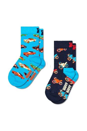 Dětské ponožky Happy Socks Kids 2-Pack Cars Socks 2-pack modrá barva, P001474