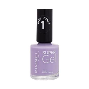 Rimmel London Super Gel STEP1 12 ml lak na nehty pro ženy 028 Purple Haze