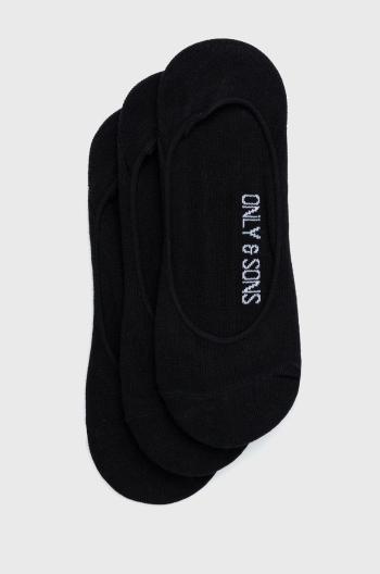 Ponožky Only & Sons pánské, černá barva