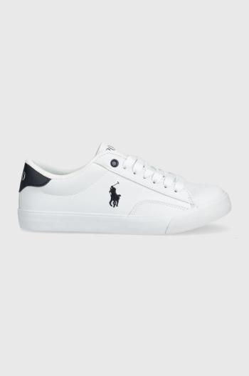 Dětské sneakers boty Polo Ralph Lauren bílá barva