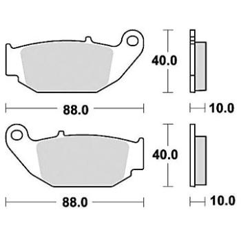 Braking brzdové destičky (semi-metalická směs SM1) (2ks) M501-201 (M501-201)