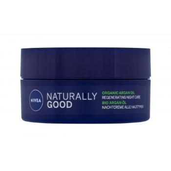 Nivea Naturally Good Argan Oil 50 ml noční pleťový krém pro ženy na všechny typy pleti; výživa a regenerace pleti; na dehydratovanou pleť