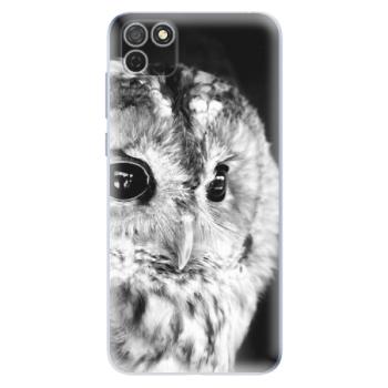 Odolné silikonové pouzdro iSaprio - BW Owl - Honor 9S