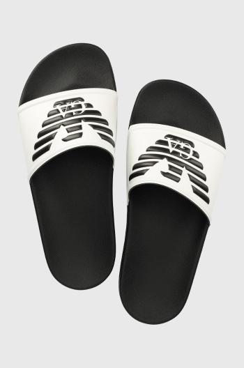 Pantofle Emporio Armani Underwear XVPS04 XN747 D287 bílá barva