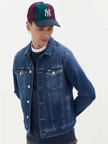 Tommy Jeans pánská tmavě modrá džínová bunda - M (1BK)