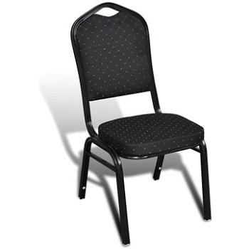 Jídelní židle 20 ks černé textil (270750)