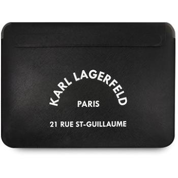 Karl Lagerfeld Saffiano RSG Embossed Computer Sleeve 16" Black (3666339040239)
