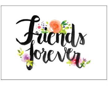 Plakát typ A4-A0 Friends forever