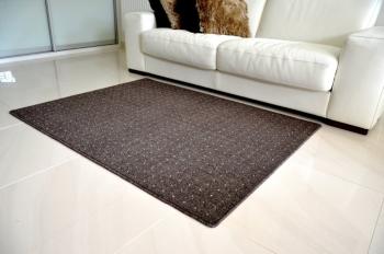 Vopi koberce Kusový koberec Udinese hnědý čtverec - 120x120 cm Hnědá