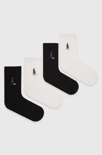 Ponožky Answear Lab 4-pack dámské, černá barva