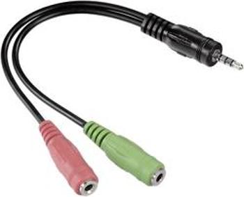 Jack audio kabel Hama 54573, 10.00 cm, černá