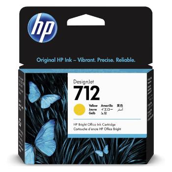 HP 3ED69A - originální cartridge HP 712, žlutá, 29ml