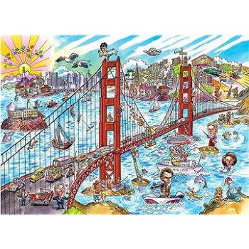 Cobble Hill Puzzle Doodle Town: San Francisco 1000 dílků (625012535045)