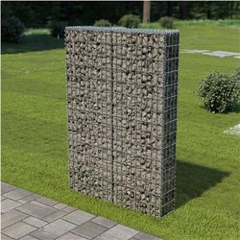 Gabionová zeď s víky z pozinkované oceli 100 × 20 × 150 cm