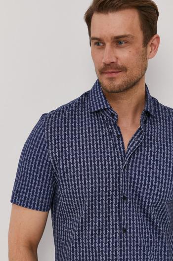 Košile Baldessarini pánská, tmavomodrá barva, regular, s klasickým límcem