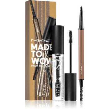 MAC Cosmetics Made To Wow Brow Kit dárková sada na obočí odstín Light