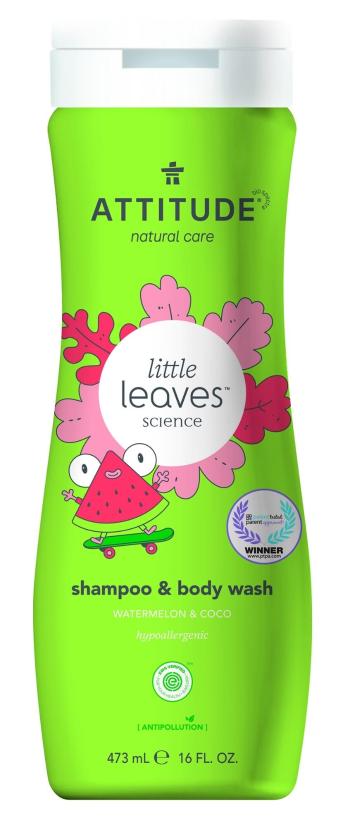 Attitude Dětské tělové mýdlo a šampon Little leaves s vůní melounu a kokosu 473 ml