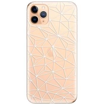 iSaprio Abstract Triangles 03 - white pro iPhone 11 Pro Max (trian03w-TPU2_i11pMax)