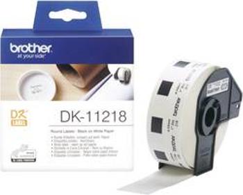 Brother DK11218 Ø 24 mm papír bílá permanentní univerzální etikety 1000 ks