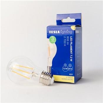 Tesla - LED žárovka FILAMENT RETRO BULB E27, 7,2W, 230V, 806lm, 25 000h, 2700K teplá bílá, 360st,čir (BL277227-1)